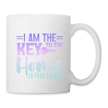 Je suis la clé de la maison de vos rêves 4 - Mug blanc - blanc - Droite