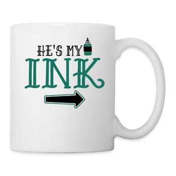 Meine Tinte Mein Tattoo - Lustiges Paar Matching - Tasse - Weiß - Rechts