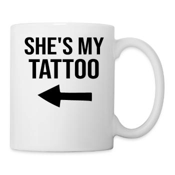 My Tattoo My Ink - Couple drôle assorti - Mug blanc - blanc - Droite