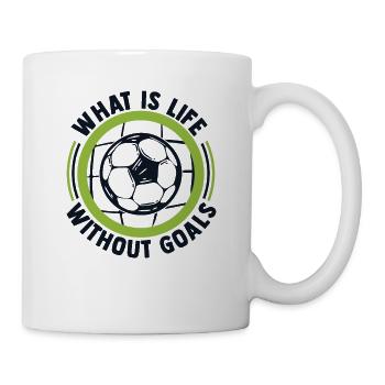 What Is Life Without Goals Futbol Football Goal - Mug - white - Right