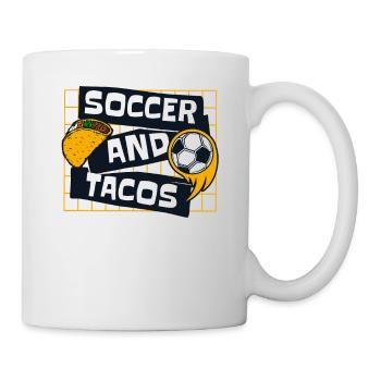 Soccer And Tacos Futbol Fußball Goal Keeper - Tasse - Weiß - Rechts