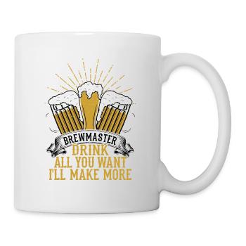 Maître brasseur Buvez tout ce que vous voulez Homebrew Brewer Craf - Mug blanc - blanc - Droite