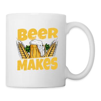La bière artisanale rend la vie meilleure Brew Brewer Homebrew - Mug blanc - blanc - Droite