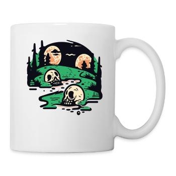 Landschaft des Ländlicher Horror - Tasse - Weiß - Rechts