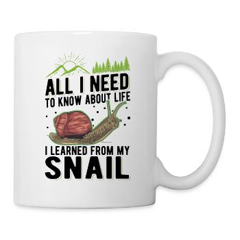 Snail Gift Vineyard Snail - Mug - white - Right