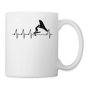 Wingfoil Surfer Wingfoiling Boards Heartbeat - Mug - white - Right