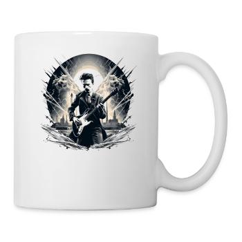 Gitarren E-Gitarren-Saiten E-Gitarre Musiker - Tasse - Weiß - Rechts