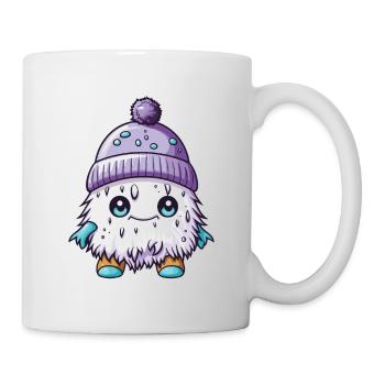 Winter Eskimo Comic Winterlich - Tasse - Weiß - Rechts