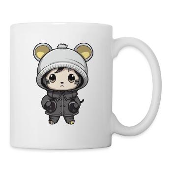 Mouse Winter Animal Cute Comic - Mug - white - Right