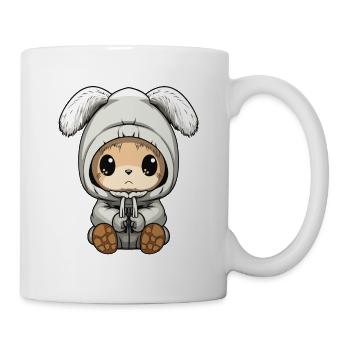 Bunny Winter Animal Cute Comic - Mug - white - Right