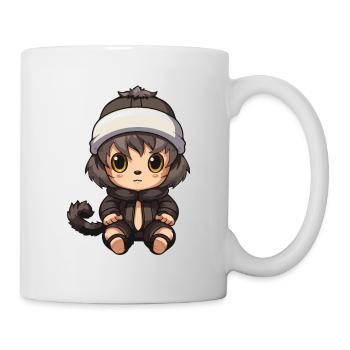 Monkey Winter Animal Cute Comic - Mug - white - Right