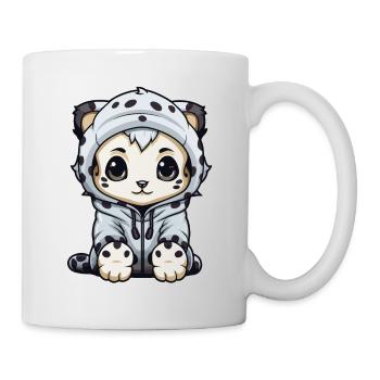 Snow Leopard Winter Leopard Animal - Mug - white - Right