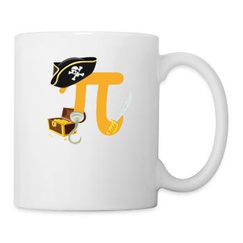 PIrate Pi Day Funny Pirate Lovers Math - Mug - white - Right