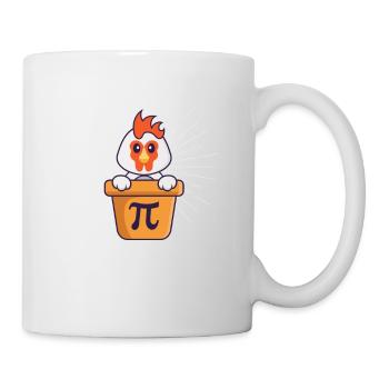 Chicken Pot Pie Lustig Math Pi Day Lustig Niedlich - Tasse - Weiß - Rechts