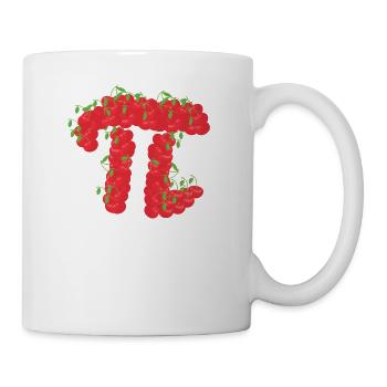 Cherry Pi Day Drôle Gâteau Cerises 3.14 Humour - Mug blanc - blanc - Droite