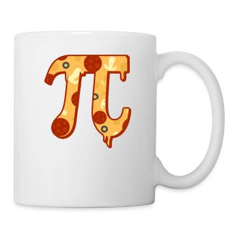 Pizza Pi Day Drôle Nerd Geek Professeur Italien - Mug blanc - blanc - Droite