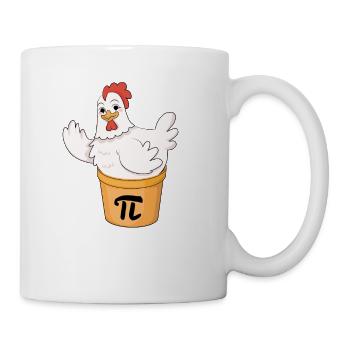 Chicken Pot Pie Funny Math Pi Day Funny Cute - Mug - white - Right