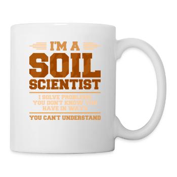 Je suis un pédologue, je résous des problèmes que vous ne connaissez pas - Mug blanc - blanc - Droite