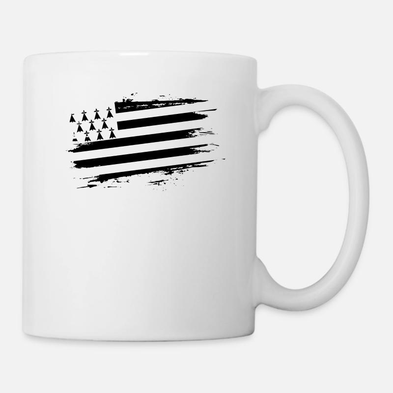 Cadeau pour un feu Drapeau breton Breizh Bretagne - Mug blanc - blanc