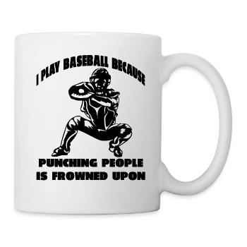 Baseball Baseball Team Baseball Player Baseball Player - Mug - white - Right
