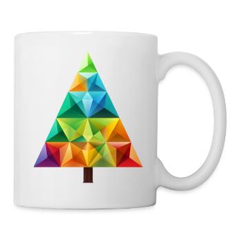 Colorful Festive Magic: Rainbow Christmas Tree - Mug - white - Right