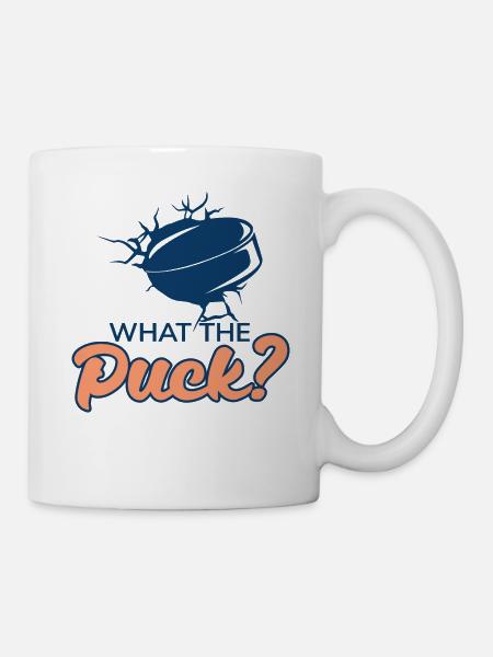 What The Puck Funny Ice Hockey - Tasse - Weiß