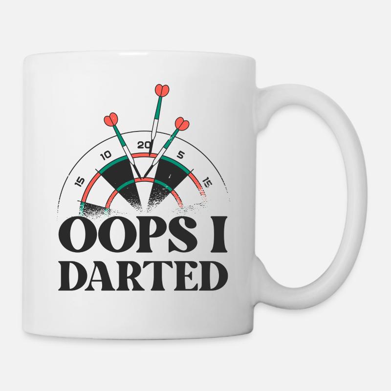 Dart Saying Tournament Win Team - Mug - white