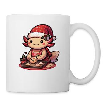 Axolotl Weihnachtsplätzen backen Weihnachten - Tasse - Weiß - Rechts