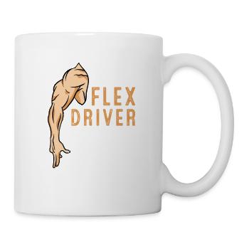 Flex Driver for Delivery Drivers Cool Courier Pun - Mug - white - Right