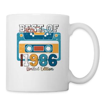37e anniversaire Cassette Novembre Vintage 1986 - Mug blanc - blanc - Droite