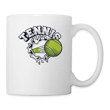 Tennis Professional Lover Player Trainer Tennis - Tasse - Weiß - Rechts