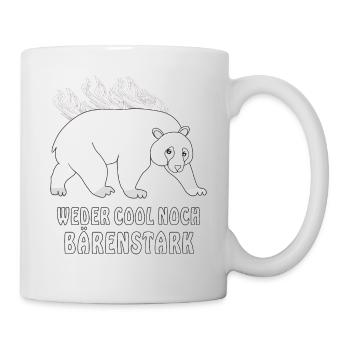 EISBÄR WEDER COOL NOCH BÄRENSTARK - Tasse - Weiß - Rechts