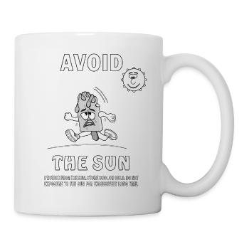 CRÈME GLACÉE À LA CRÈME SOLAIRE ÉVITER LE SOLEIL - Mug blanc - blanc - Droite
