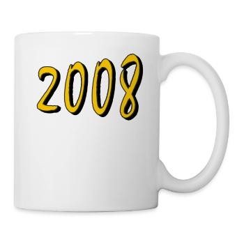 BIRTHDAY YEAR 2008 - Mug - white - Right