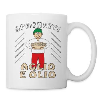 SPAGHETTI AGLIO E OLIO - Tasse - Weiß - Rechts