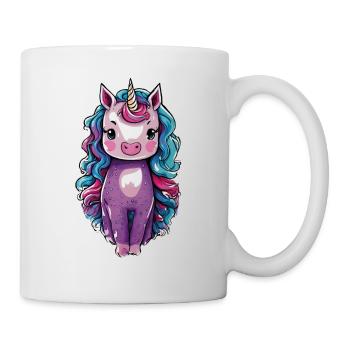 Süßes ausgefallenes Einhorn | Fantasie und Magie - Tasse - Weiß - Rechts