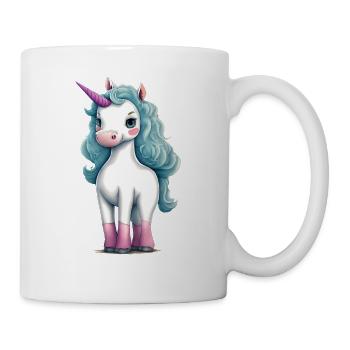 Süßes ausgefallenes Einhorn | Fantasie und Magie - Tasse - Weiß - Rechts