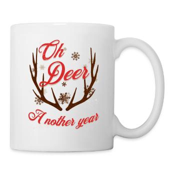 Oh Deer a Nother Year Christmas - Mug - white - Right