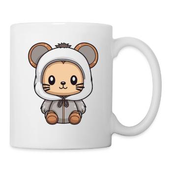 Mouse Winter Animal Cute Comic - Mug - white - Right