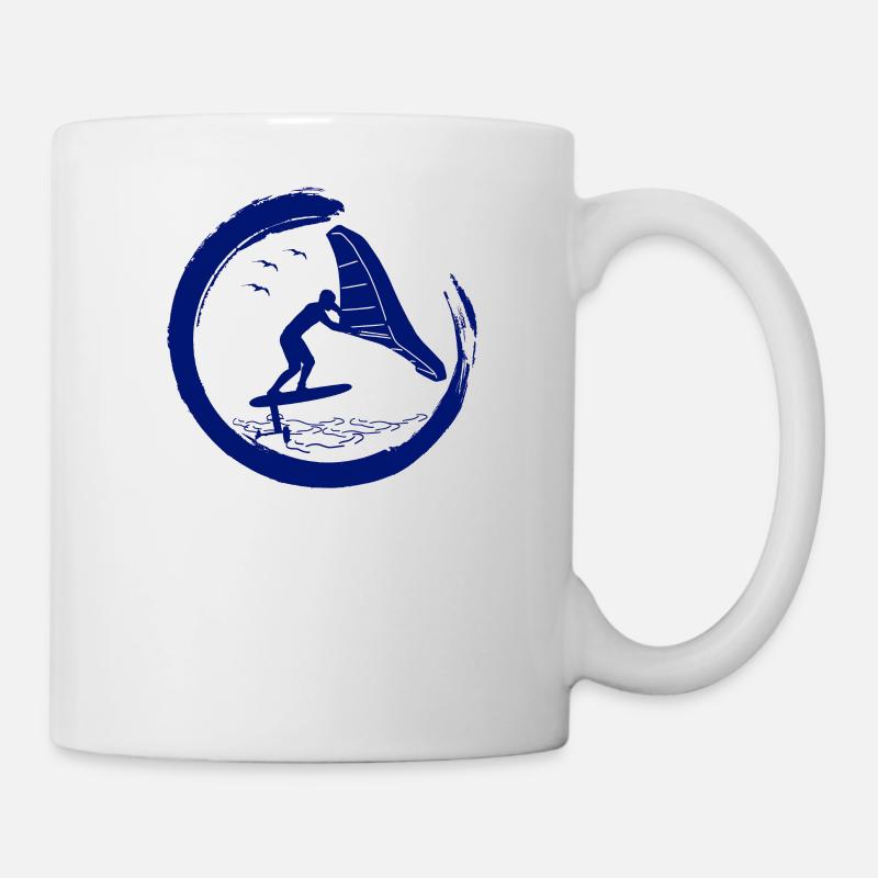 Wingfoil Surfer Wingfoil Hydrofoil Wing-Foil - Mug blanc - blanc