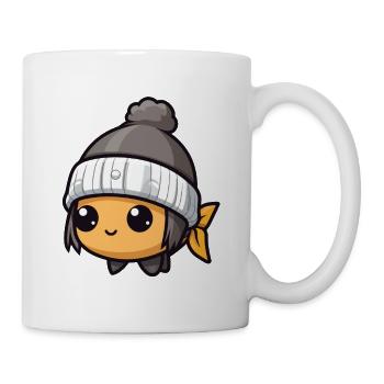 Fish Winter Animal Cute Comic - Mug - white - Right