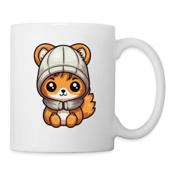 Squirrel Winter Animal Cute Comic - Mug - white - Right