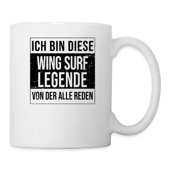 Wingfoil-Surfer Wingfoiling Hydrofoil Kitefoil - Tasse - Weiß - Rechts
