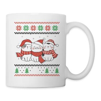 Miaou Noël - Père Noël Retro Ugly Noël - Mug blanc - blanc - Droite