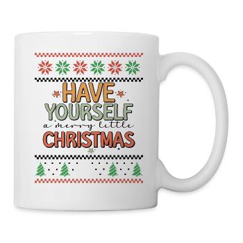 Passez un joyeux Noël Retro Ugly Xmas - Mug blanc - blanc - Droite
