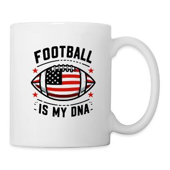 Football is my DNA - Mug - white - Right