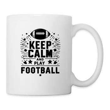 Keep Calm and Play Football - Mug - white - Right