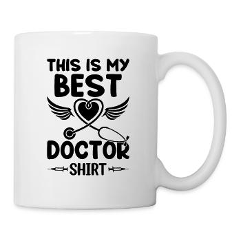 C’est mon meilleur médecin chemise médecin - Mug blanc - blanc - Droite
