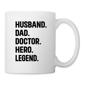 Mari Papa Docteur Hero Legend - Docteur Papa - Mug blanc - blanc - Droite