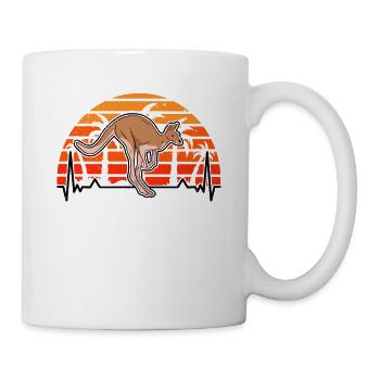 Kangaroo Heartbeat Australie - Mug blanc - blanc - Droite